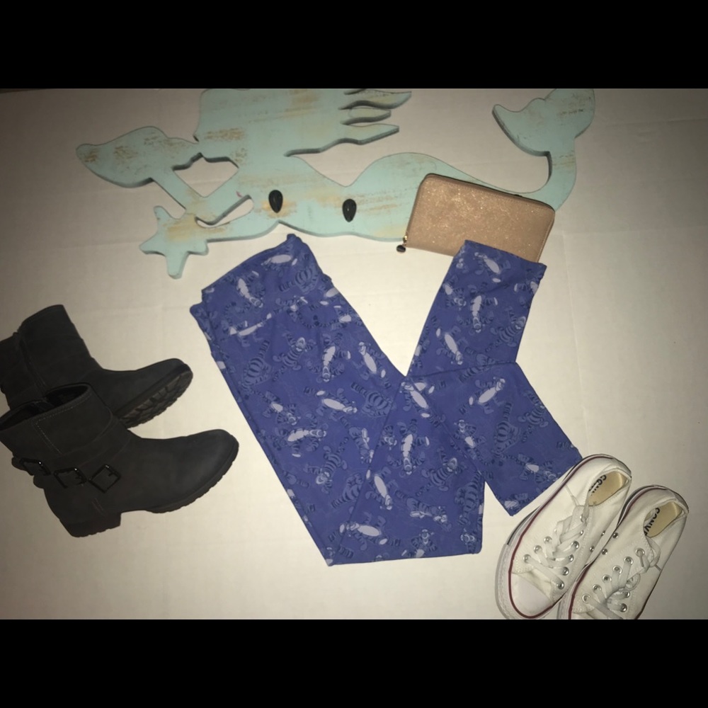 Lularoe Disney Blue Tigger TC Leggings